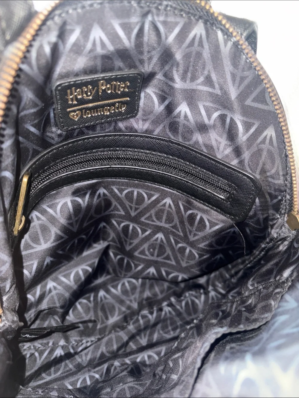 Loungefly Harry Potter Deathly Hallows Mini Backpack BoxLunch Exclusive 2018